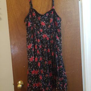 Vintage TRIPP NYC Nail in Heart Valentine Corset Dress Torrid Plus Sz 2X